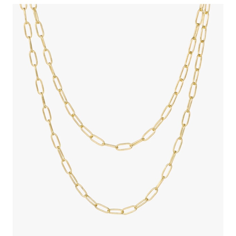 Cupcakes & Cashmere Jennifer Double Chain Necklace